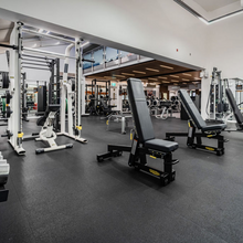 Load image into Gallery viewer, Premium 20mm Black Rubber Gym Flooring - Straight Edge