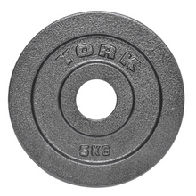Load image into Gallery viewer, York Barbell Olympic 2" Hammertone Cast Iron Weight Plates