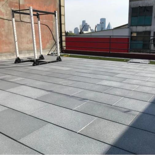 BeFit Flatline Grey Rubber Gym Flooring 1m x 50cm x 20mm