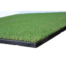 Carica l'immagine nel visualizzatore di Gallery, Artificial Grass topped rubber garden floor tiles 1m x 1m x 40mm - Cannons UK