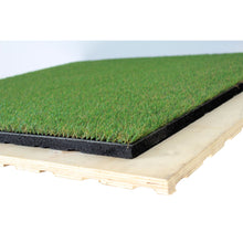 Carica l'immagine nel visualizzatore di Gallery, Artificial Grass topped rubber garden floor tiles 1m x 1m x 40mm - Cannons UK