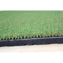 Carica l'immagine nel visualizzatore di Gallery, Artificial Grass topped rubber garden floor tiles 1m x 1m x 40mm - Cannons UK