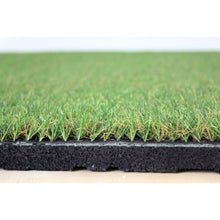Carica l'immagine nel visualizzatore di Gallery, Artificial Grass topped rubber garden floor tiles 1m x 1m x 40mm - Cannons UK