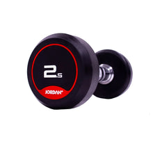 Load image into Gallery viewer, Jordan Fitness Classic Rubber Dumbbells