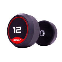 Load image into Gallery viewer, Jordan Fitness Classic Rubber Dumbbells