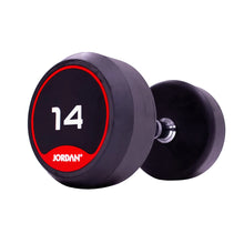 Load image into Gallery viewer, Jordan Fitness Classic Rubber Dumbbells