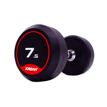 Load image into Gallery viewer, Jordan Fitness Classic Rubber Dumbbells
