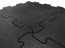 Load image into Gallery viewer, Pavi Black Interlocking 1m x 1m Rubber Tile 20mm Thick