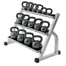 Load image into Gallery viewer, York Barbell 3 Tier Cast Kettlebell Rack