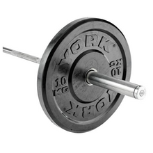 Load image into Gallery viewer, York Barbell Olympic Solid Rubber Bumper Plates
