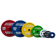 Load image into Gallery viewer, Extreme Fitness Calibrated Steel Powerlifting Plate 157.5kg Set