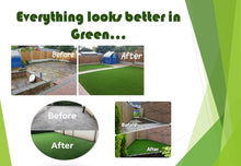 Carica l'immagine nel visualizzatore di Gallery, Artificial Grass topped rubber garden floor tiles 1m x 1m x 40mm - Cannons UK