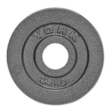 Cargar imagen en el visor de la galería, York Barbell Olympic 2&quot; Hammertone Cast Iron Weight Plates
