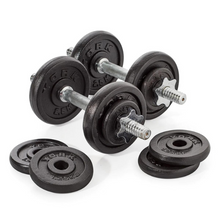 Load image into Gallery viewer, York Fitness 20kg Black Cast Iron Dumbbell Set And Case
