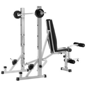 York Fitness 540 Heavy Duty Folding Barbell Bench & Squat Rack