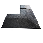 Flatline Black Rubber Gym Flooring 20mm Corners and edges