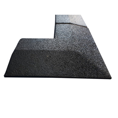 Flatline Black Rubber Gym Flooring 20mm Corners and edges - Cannons UK