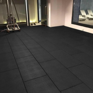 BeFit Flatline Black Rubber Gym Flooring 1m x 50cm x 20mm