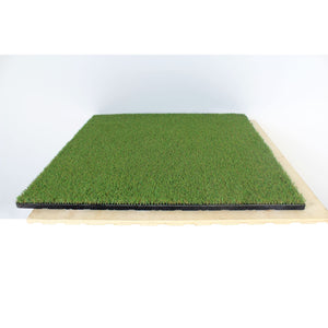 Artificial Grass topped rubber garden floor tiles 1m x 1m x 40mm - Cannons UK