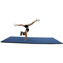 Carica l&#39;immagine nel visualizzatore di Gallery, Cannons UK Rollaway Gymnastics Wrestling Martial Arts Mat Carpet Top Blue or Black 12m
