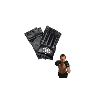 Fitness Mad Leather Fingerless Bag Glove