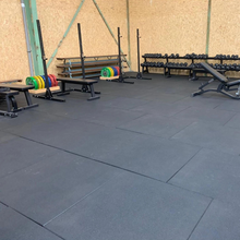 Load image into Gallery viewer, Flatline Pro Grey Rubber Gym Flooring 1m x 1m x 20mm
