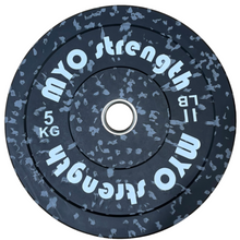 Load image into Gallery viewer, Myo Strength Olympic Rubber Speckled Bumper Plates
