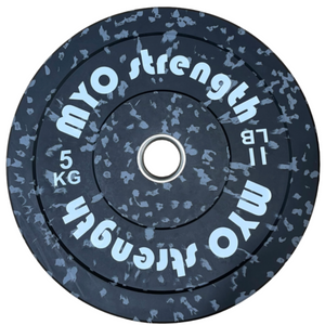 Myo Strength Olympic Rubber Speckled Bumper Plates