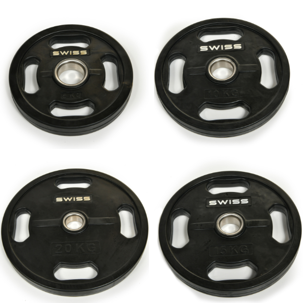 Rubber Coated Grip Olympic Plates 100kg