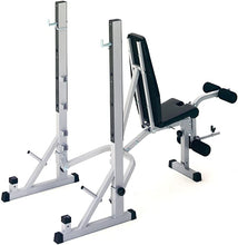 Charger l&#39;image dans la galerie, York Barbell 540 Heavy Duty 2 in 1 Barbell Bench &amp; Squat Stand
