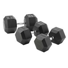 Load image into Gallery viewer, York Barbell Pro PVC Enriched Enviro Rubber Hex Dumbbells
