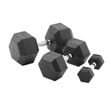 Load image into Gallery viewer, York Barbell Pro PVC Enriched Enviro Rubber Hex Dumbbells
