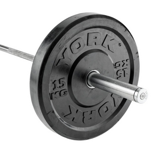 York Barbell Olympic Solid Rubber Bumper Plates