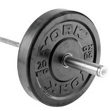Load image into Gallery viewer, York Barbell Olympic Solid Rubber Bumper Plates
